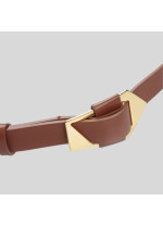 Шкіряний пояс коричневого кольору D.Exterior