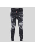 СІРІ ДЖИНСИ З ФАРБОЮ SKATER JEAN DSQUARED2