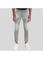 СІРІ ДЖИНСИ З ФАРБОЮ SKATER JEAN DSQUARED2