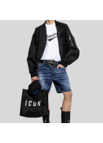 СИНІ ШОРТИ З ФАРБОЮ DSQUARED2