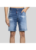 БЛАКИТНІ ШОРТИ З ПОДЕРТОСТЯМИ DSQUARED2