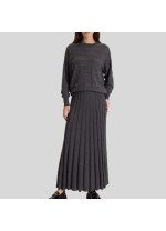 Вовняний костюм Panicale Cashmere сірого кольору