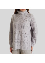 Сірий светр Panicale Cashmere зі змішаної вовни з кашеміром 