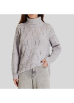 Сірий светр Panicale Cashmere зі змішаної вовни з кашеміром 