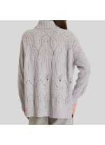 Сірий светр Panicale Cashmere зі змішаної вовни з кашеміром 