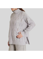 Сірий светр Panicale Cashmere зі змішаної вовни з кашеміром 