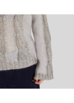 Сірий джемпер Panicale Cashmere зі змішаної пряжі альпака