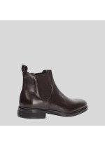 Коричневі челсі Corneliani з дрібнозернистої шкіри 