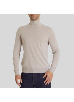 Бежевий гольф Panicale Cashmere із суміші вовни та шовку 