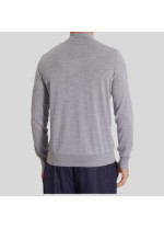 Сірий джемпер Panicale Cashmere з вовни та шовку 