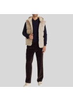 Вовняний жилет Panicale Cashmere бежевого кольору 