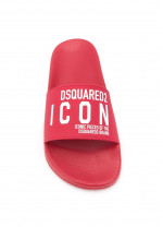Шльопанці з логотипом Dsquared2